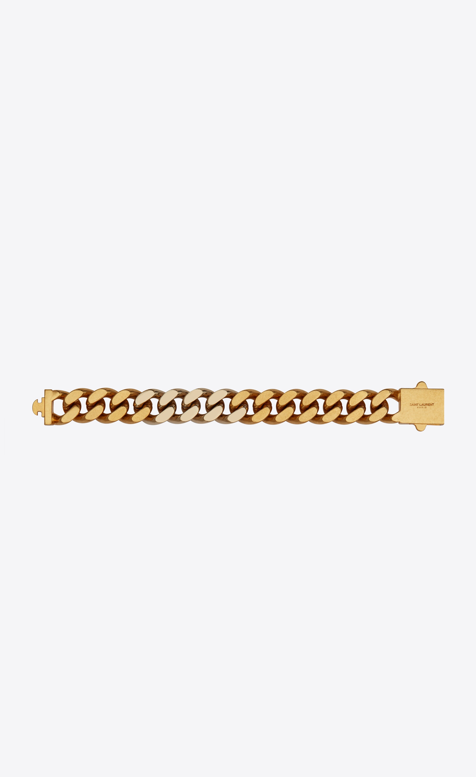 two-tone chain bracelet in metal - 3