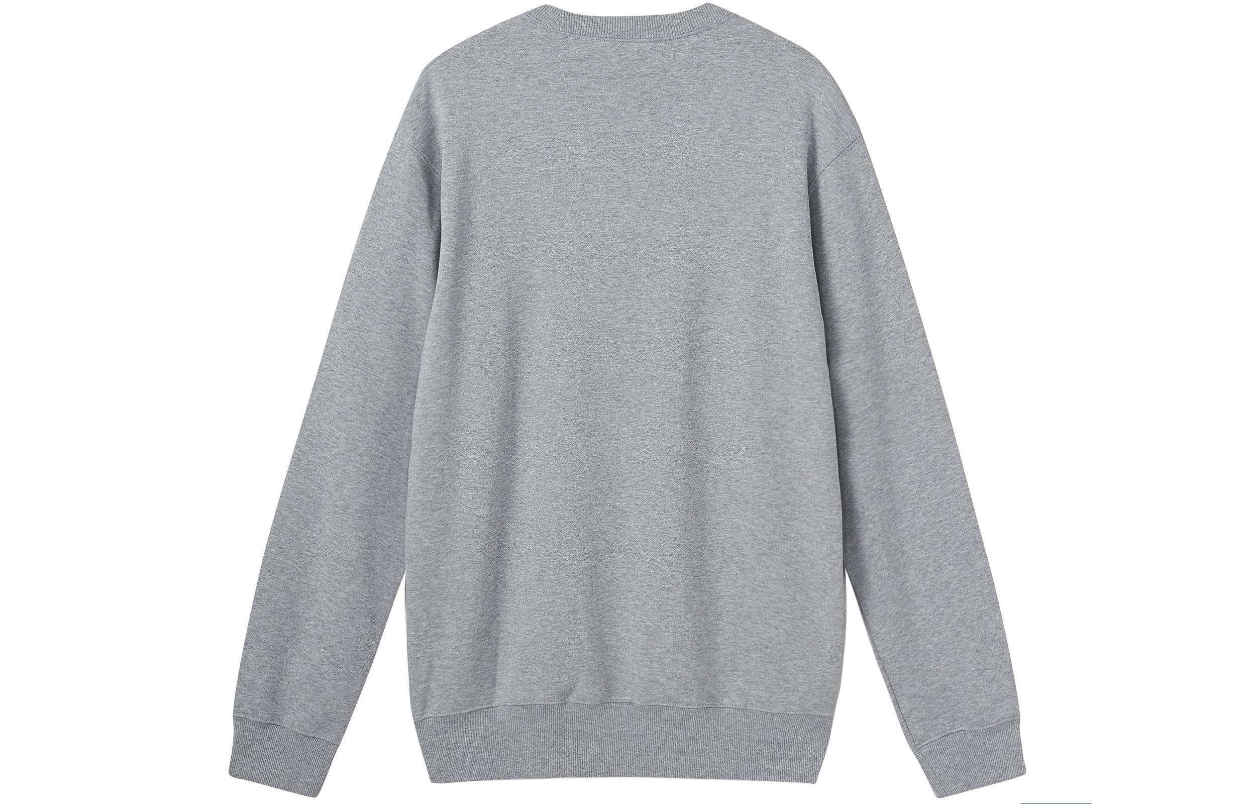 Men's adidas Round Neck Training Sports Knit Casual Gray HE4351 - 2