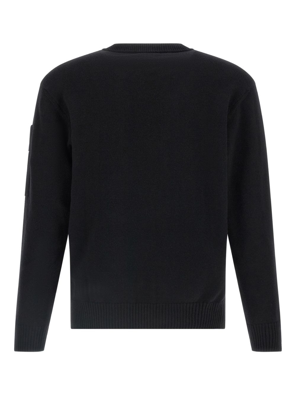 logo-patch crewneck sweater - 2