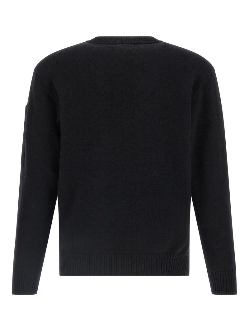 C.P. Company logo-patch crewneck sweater outlook