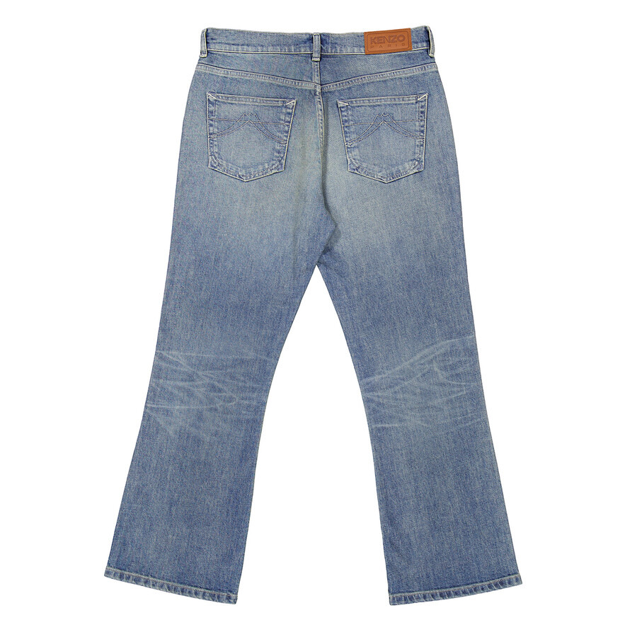 Kenzo Logo-Patch High Waisted Jean - 6