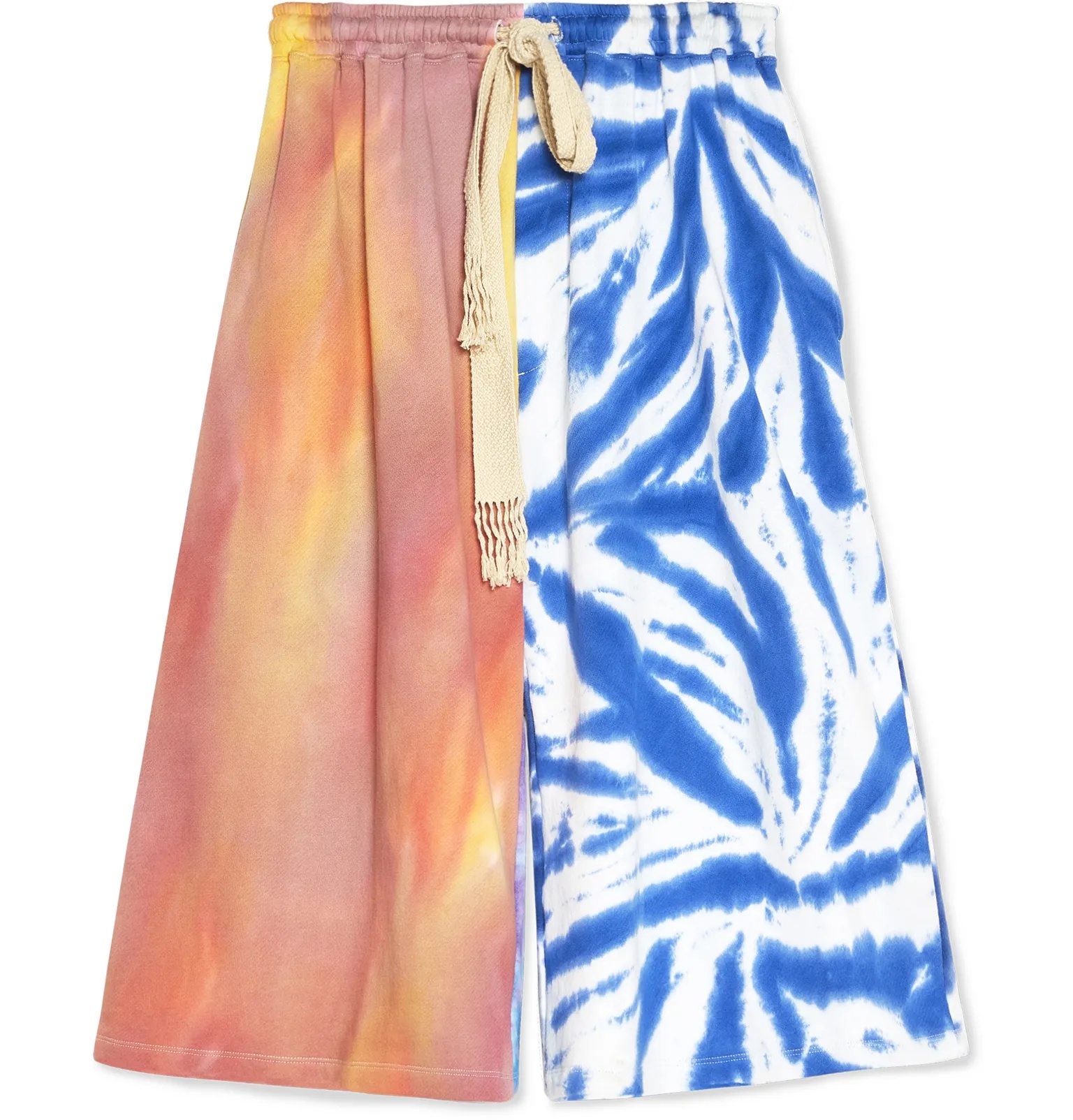 + Paula's Ibiza Tie-Dyed Cotton Drawstring Shorts - 1