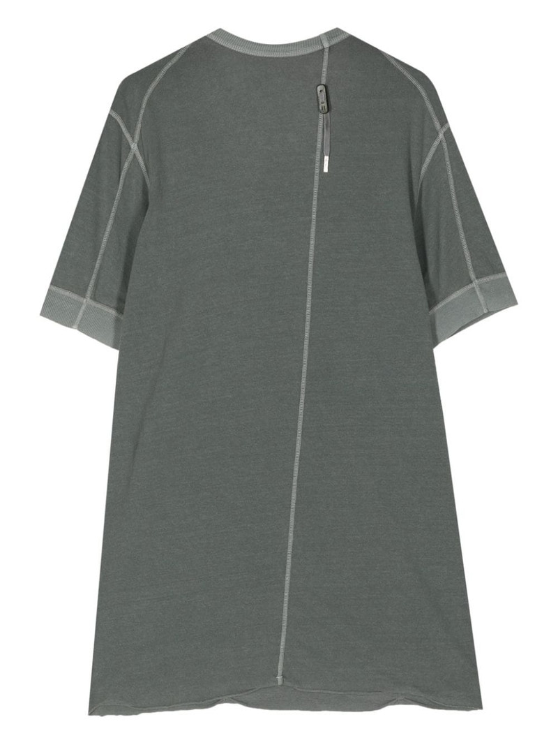 Boris Bidjan Saberi raw-cut hem cotton T-shirt outlook