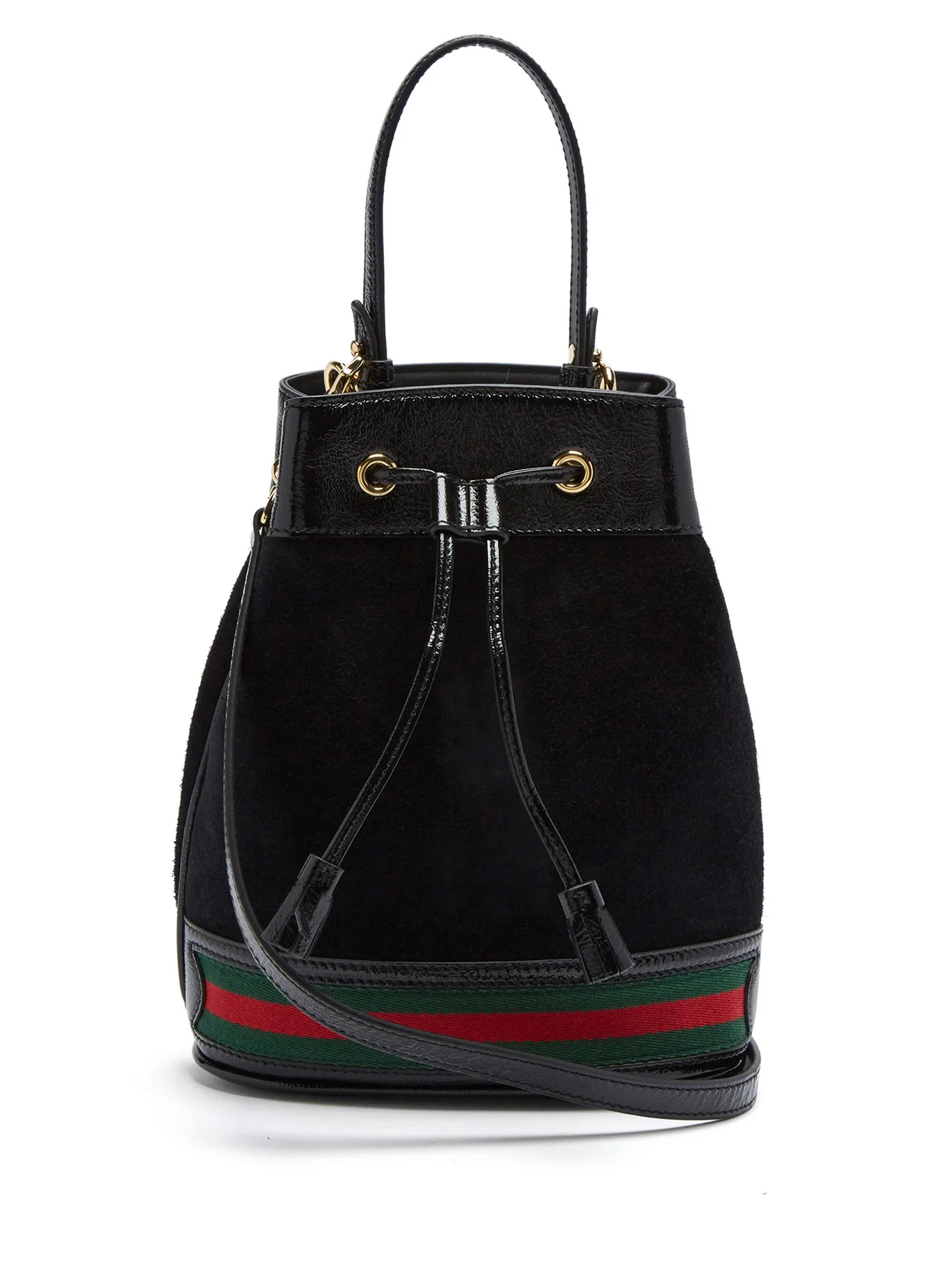 Ophidia suede bucket bag - 1