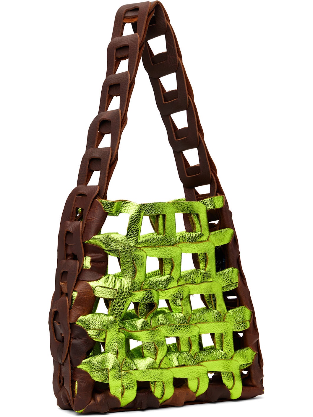 Brown & Green Links Bag - 2