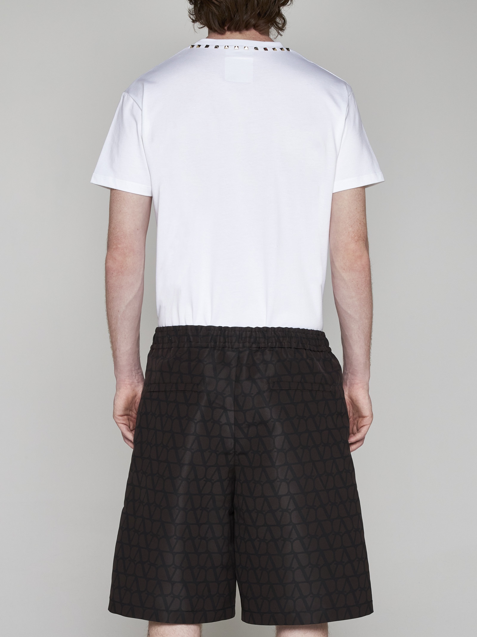 Valentino Toile Iconographe print silk shorts - 4