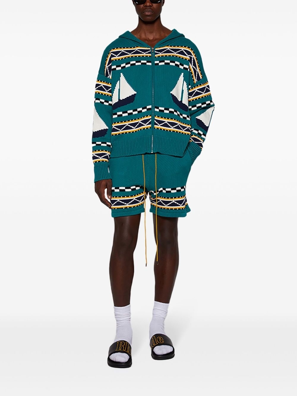 Bateau zip-up hoodie - 2