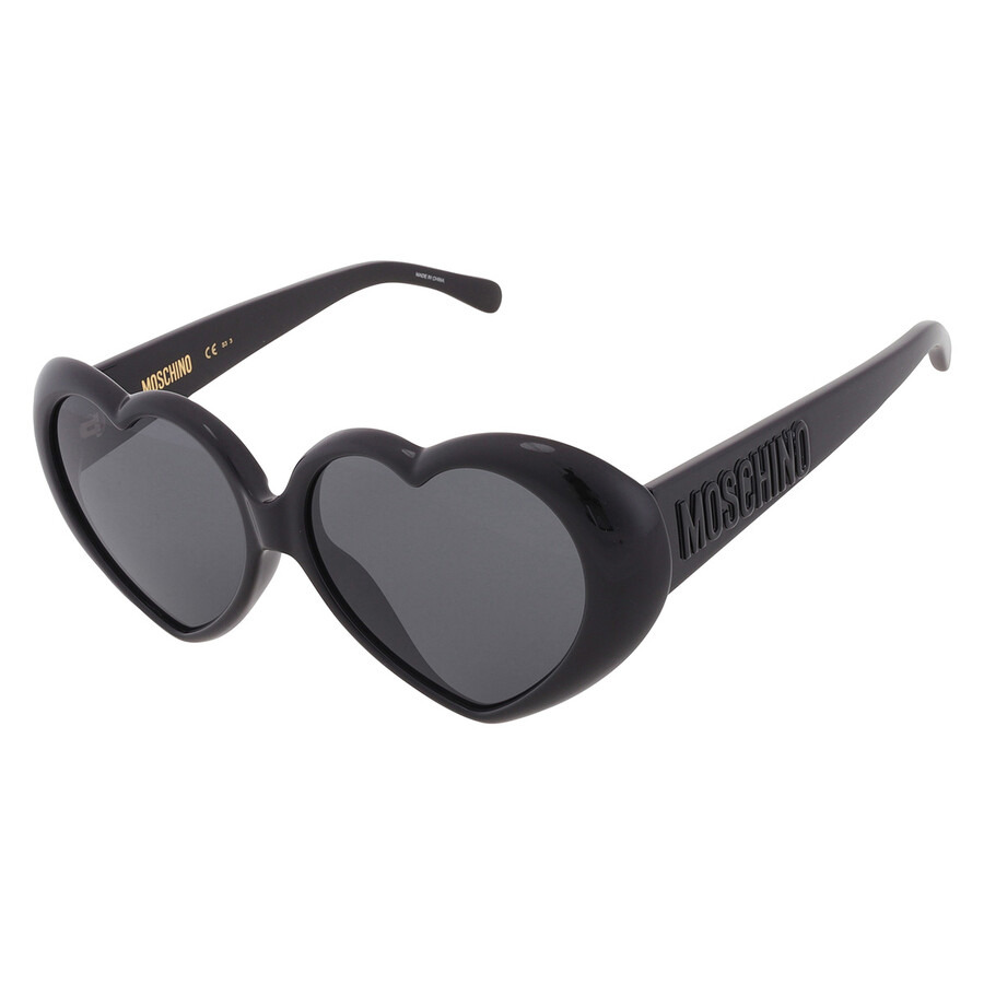 Moschino Grey Irregular Ladies Sunglasses MOS128/S 0807/IR 56 - 3