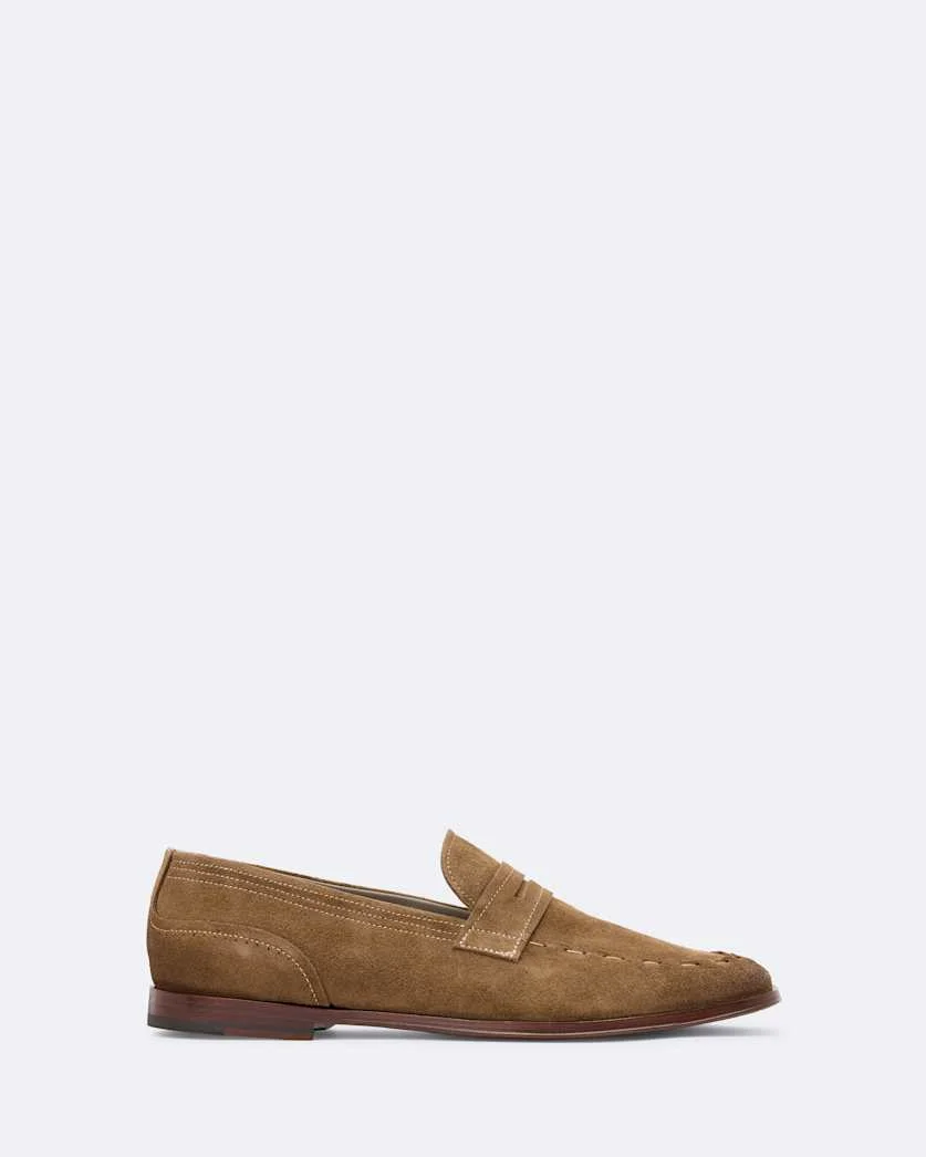 JULES HAND-STITCHED SUEDE LOAFERS - 1