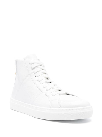 Moschino leather hi-top sneakers outlook