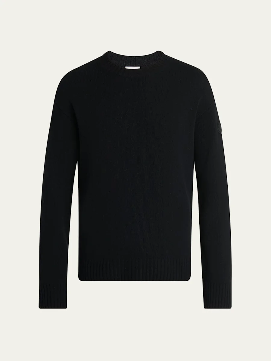 Men's Wool and Cashmere Crewneck Sweater - 1