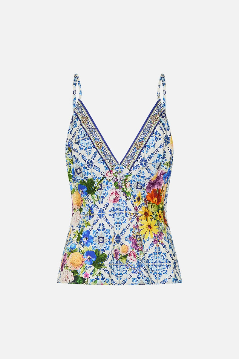 V NECK CAMI - 1