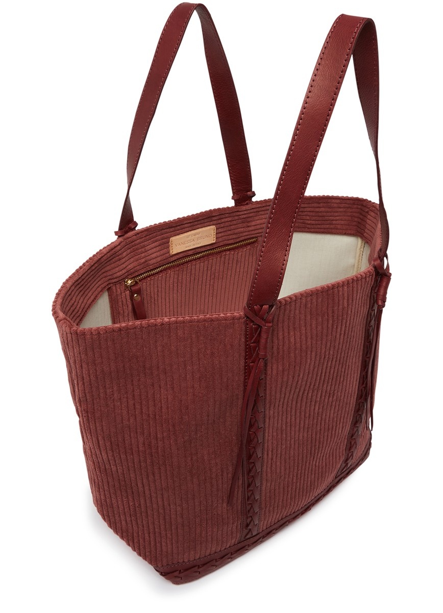 Corduroy L cabas tote - 4