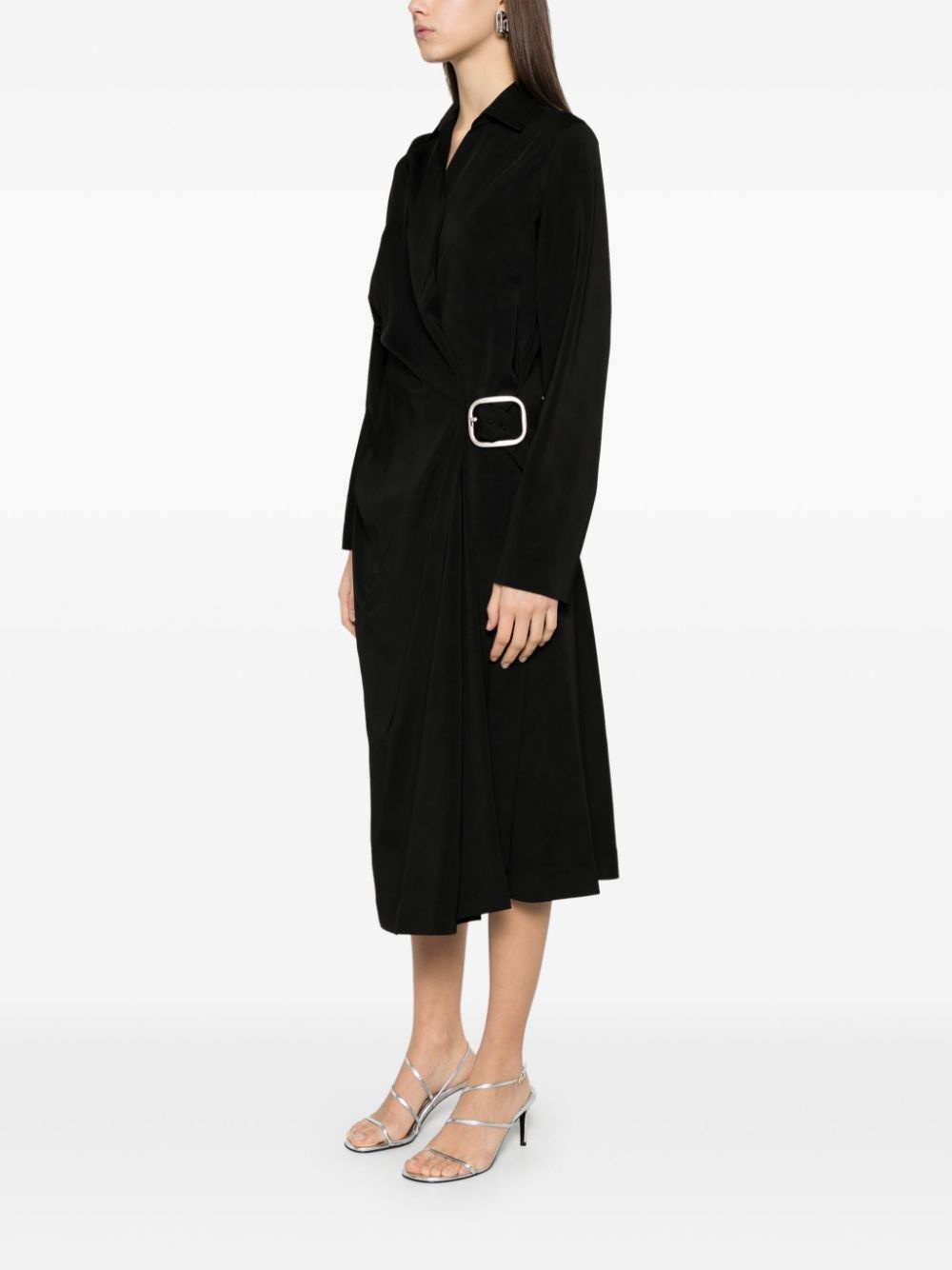 belted midi dress - 3