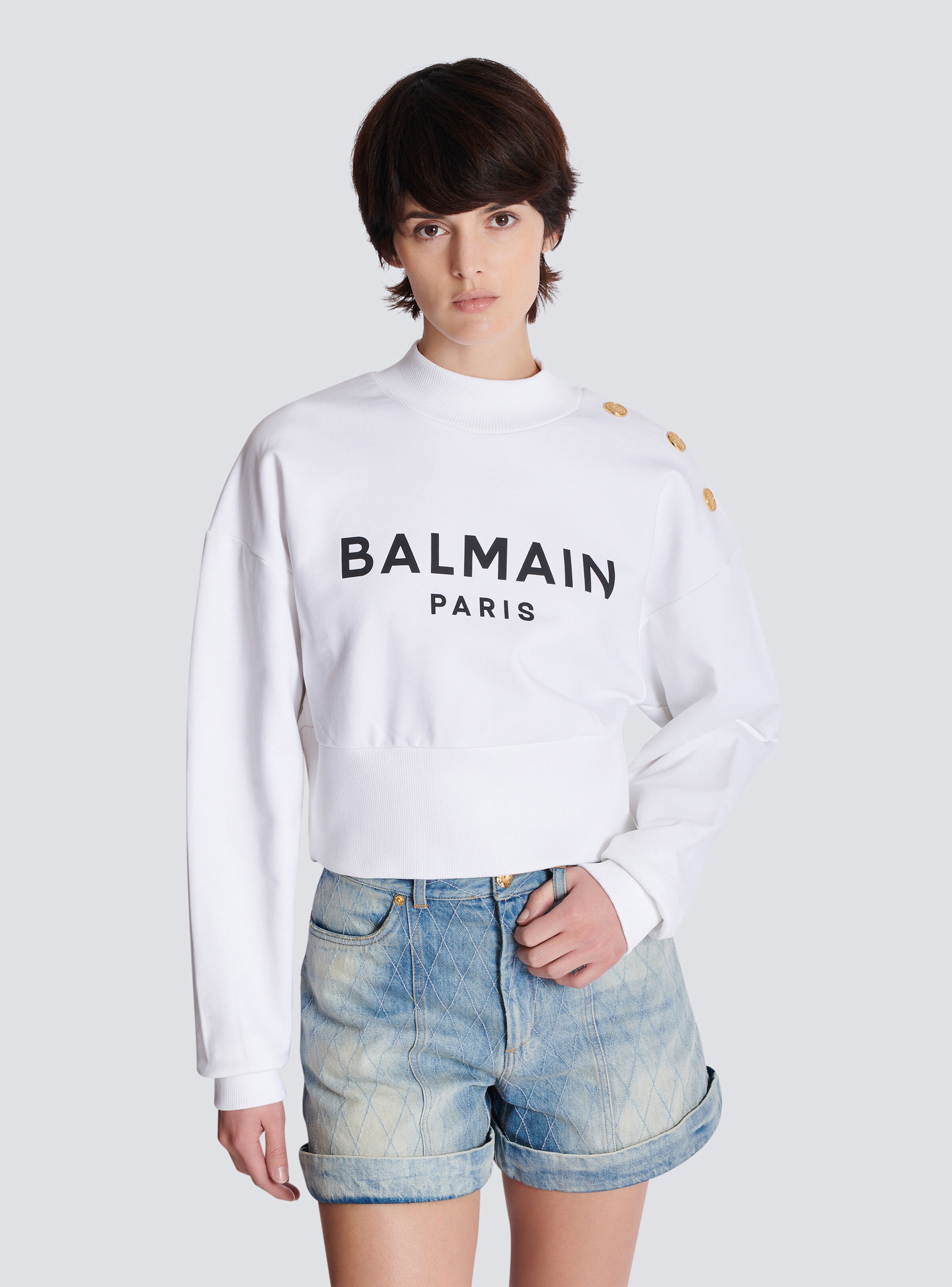 Printed Balmain Paris sweatshirt - 6