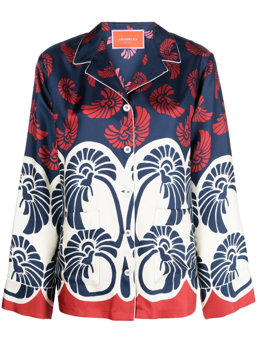 Hammock floral-print silk shirt - 1