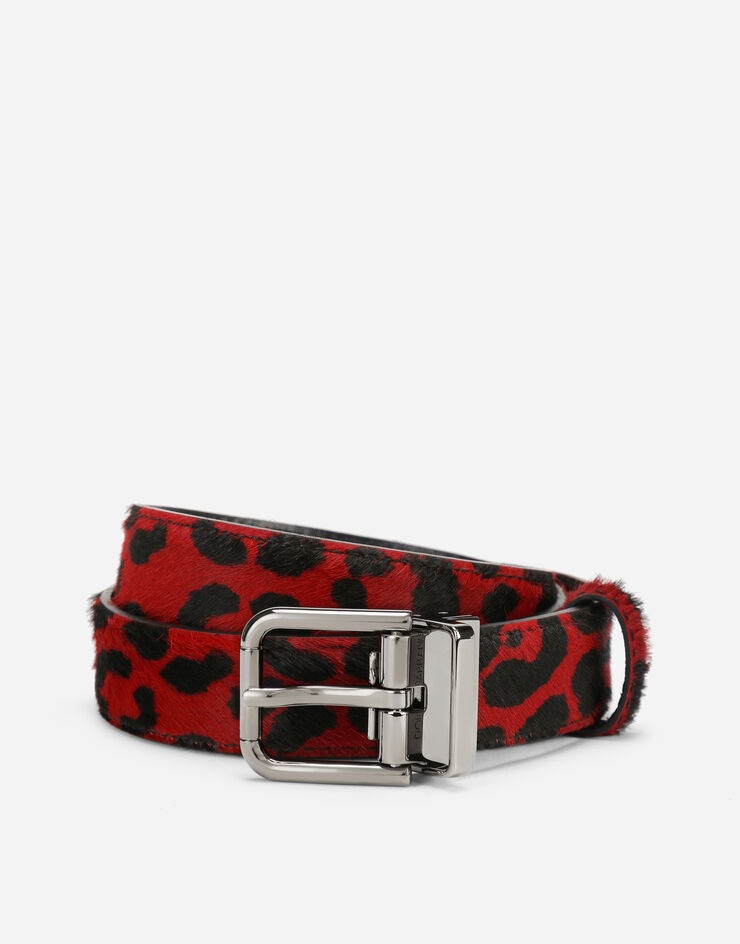 Leopard-print pony belt - 1