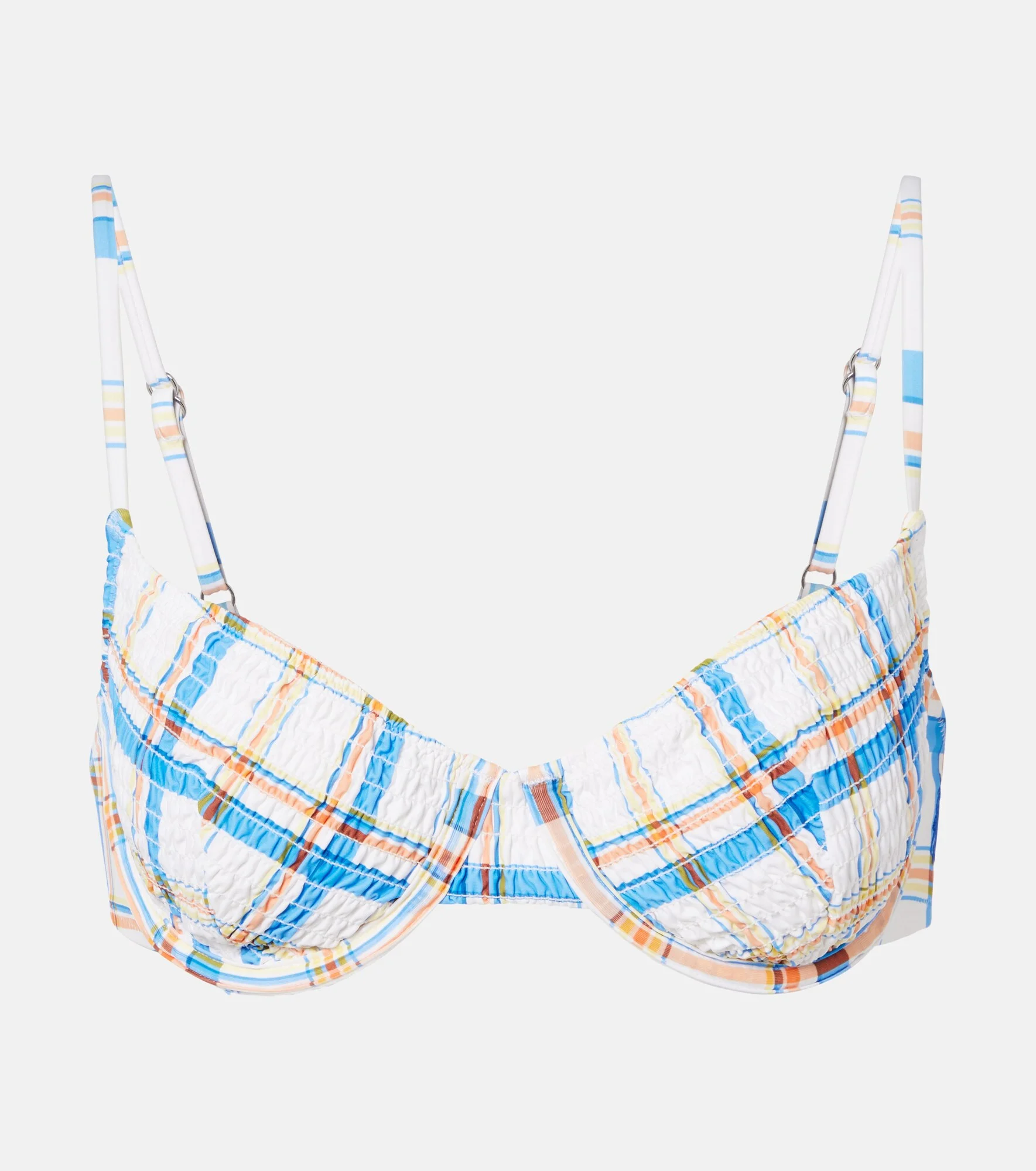 Checked bikini top - 1
