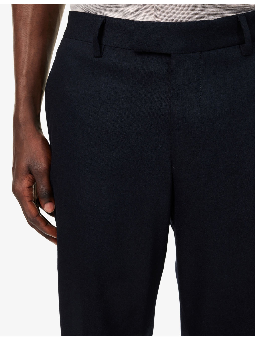 Slim-Leg Mid-Rise Wool and Cashmere-Blend Trousers - 5