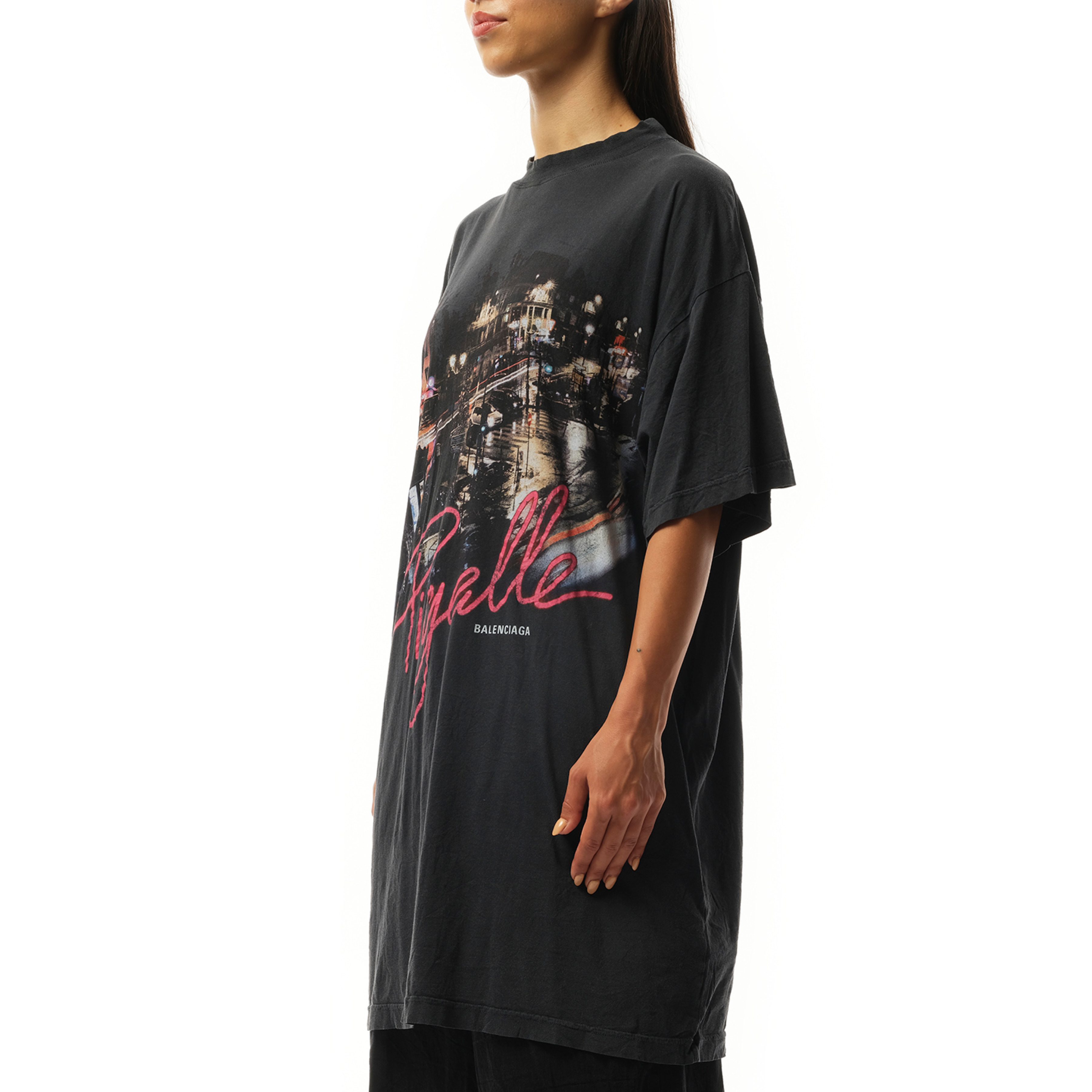 Pigalle Oversized T-Shirt in Faded Washed Black - 5