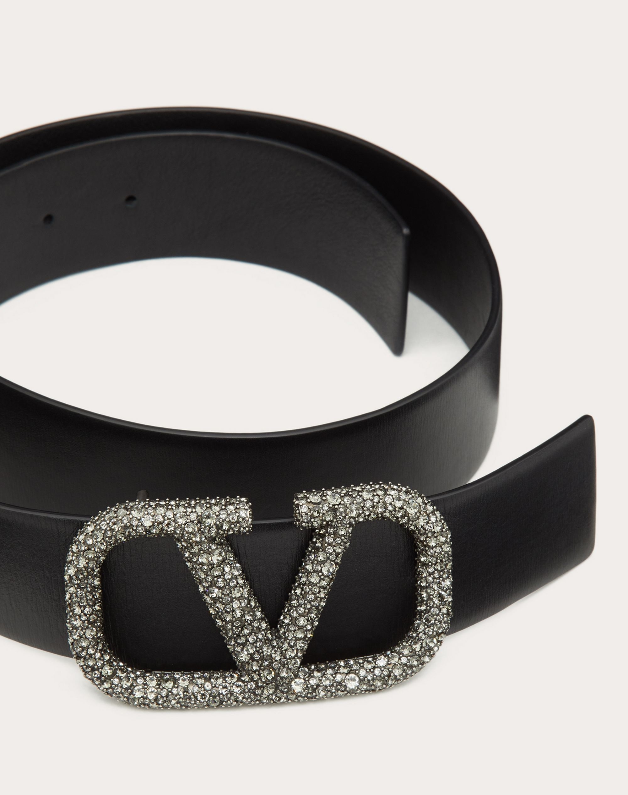 VLOGO SIGNATURE BELT IN GLOSSY CALFSKIN 40MM - 2