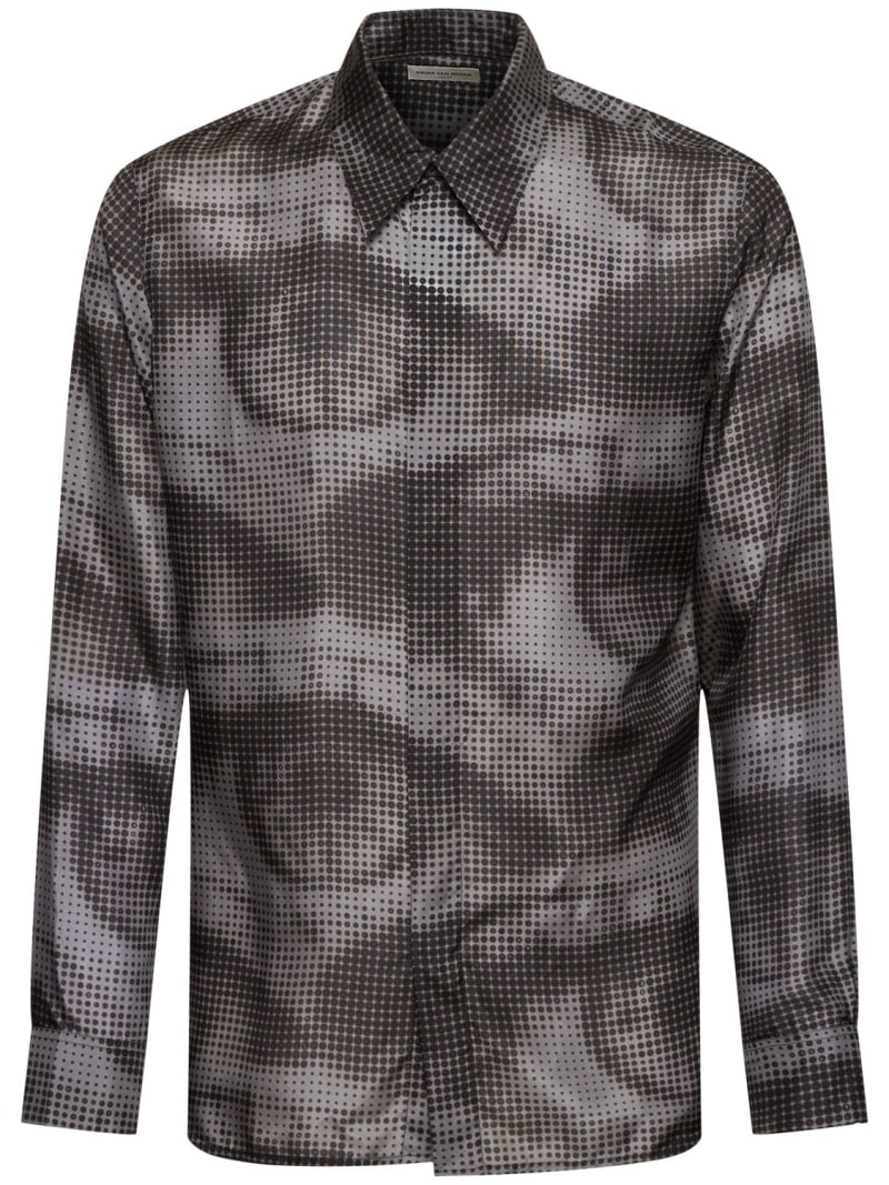 Carvies printed silk shirt - 1