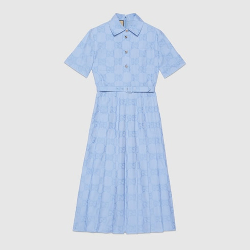 Cotton poplin midi dress 1