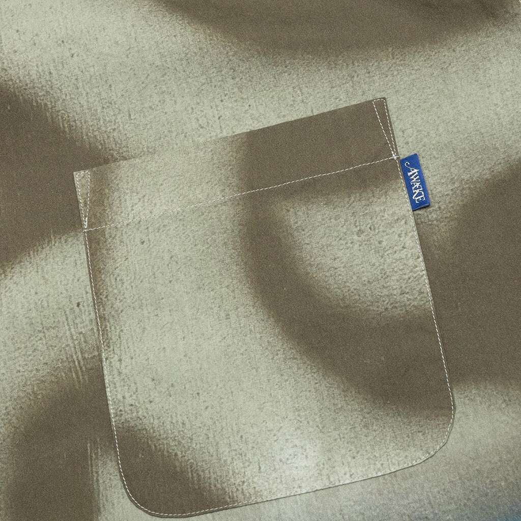 AWAKE NY X MUNDO DIP DYED CAMP SHIRT - BROWN/BLUE - 4
