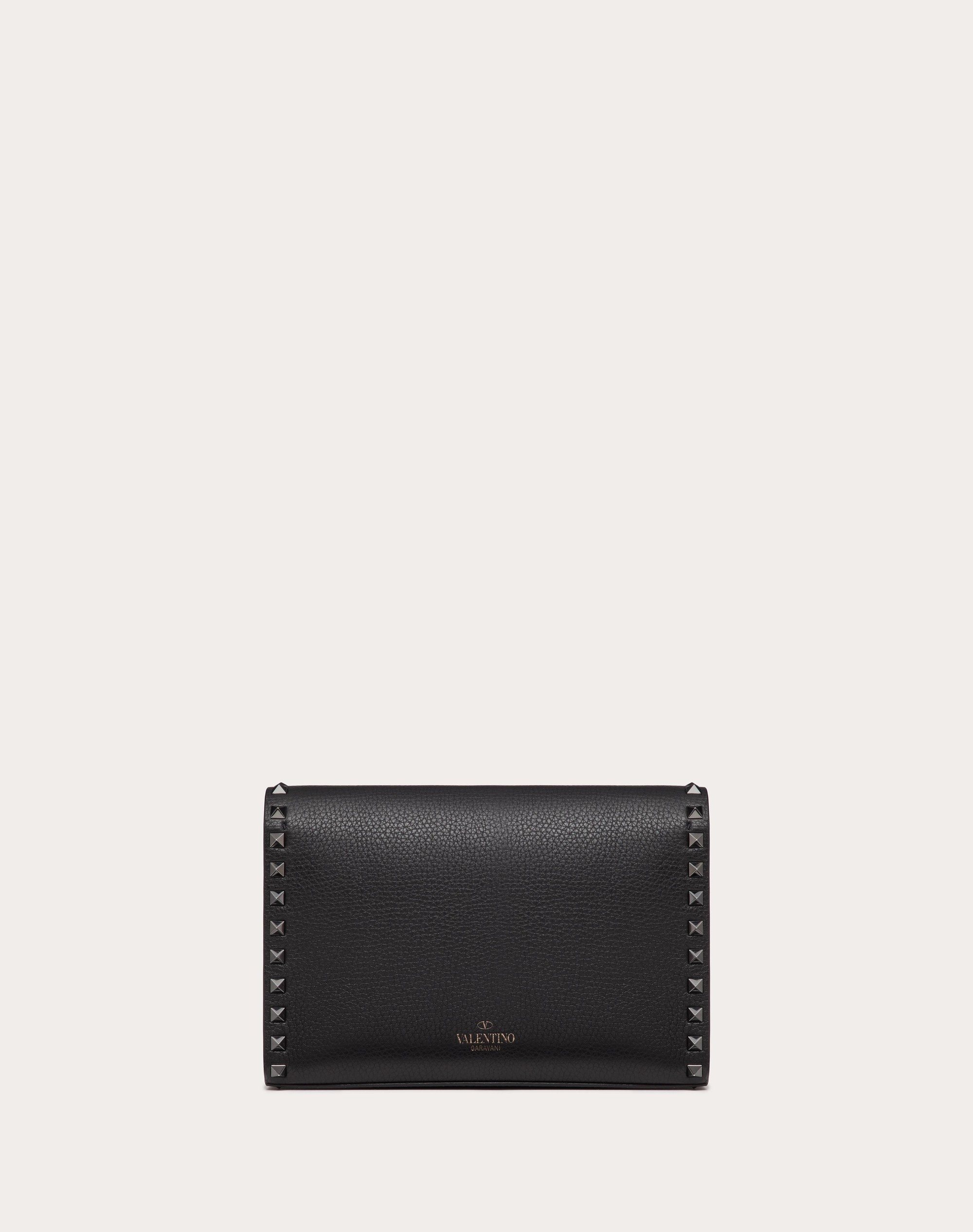 SMALL ROCKSTUD GRAINY CALFSKIN CROSSBODY BAG - 3