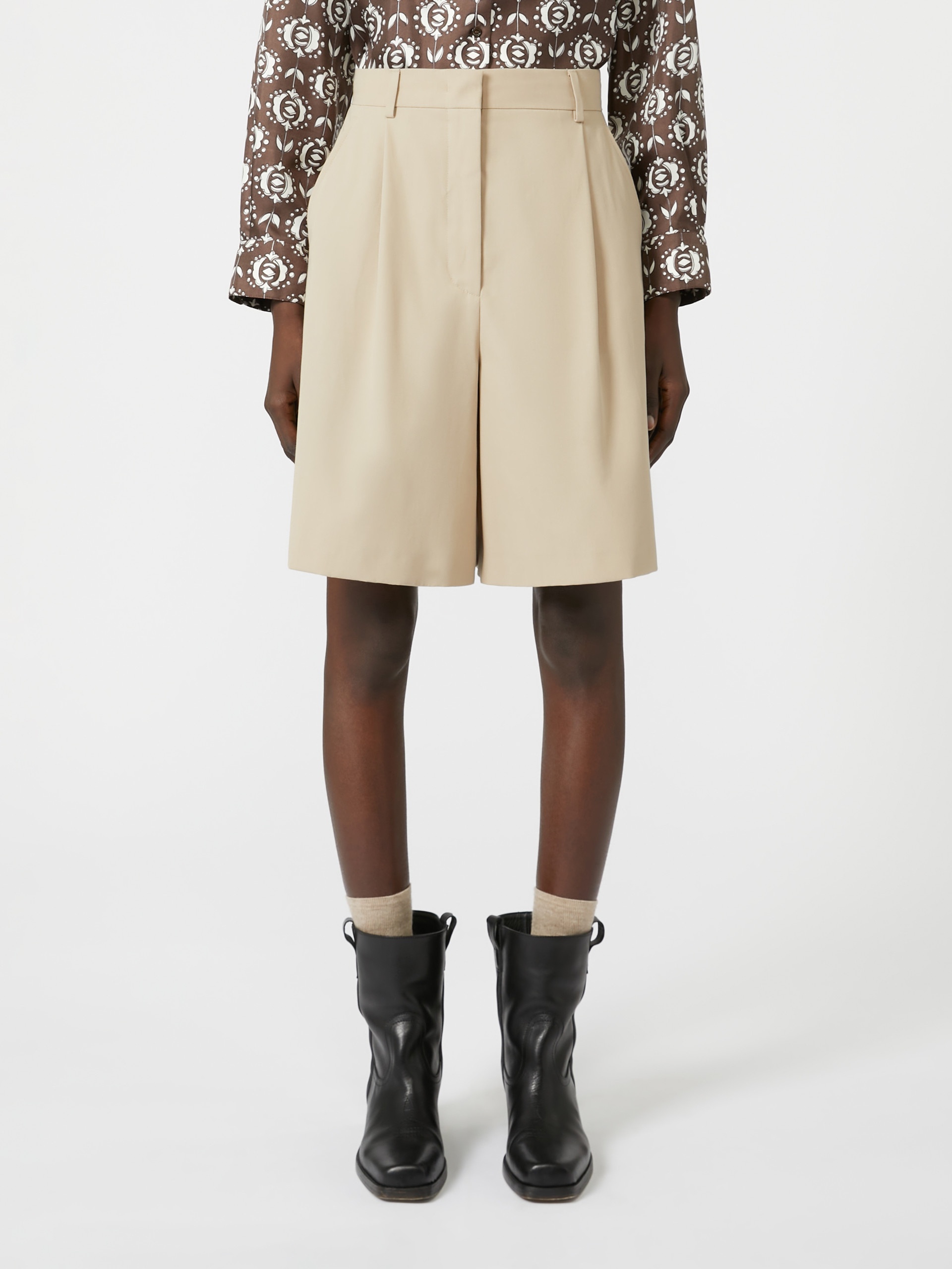 ROLF Cotton gabardine Bermuda shorts - 3