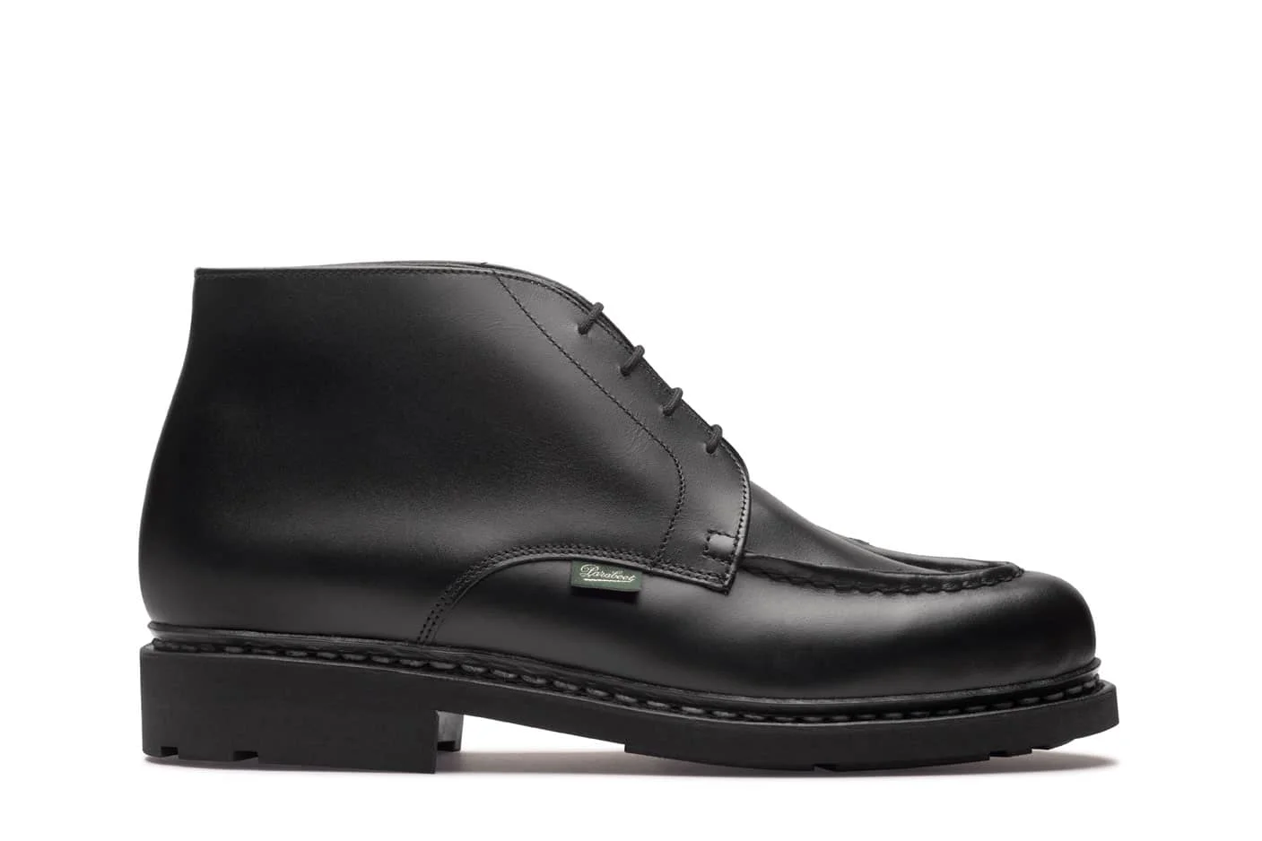 Chambord Mid Black Silk - Rubber Sole - 1