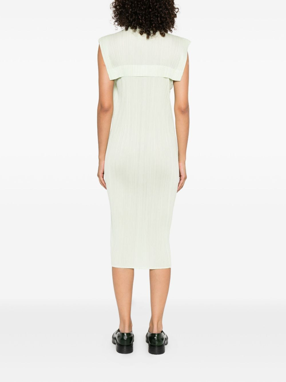 mock-neck midi dress - 4