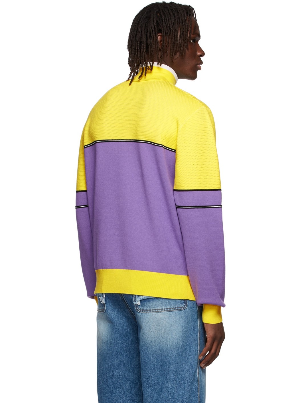 Purple Viscose Turtleneck - 3