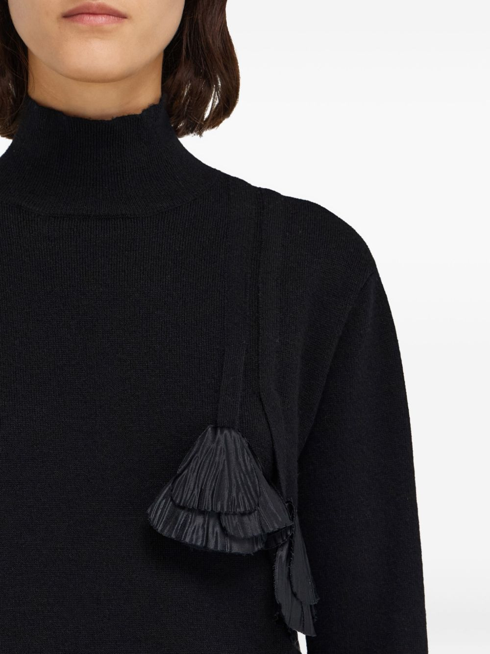 pleated-tassel sweater - 5