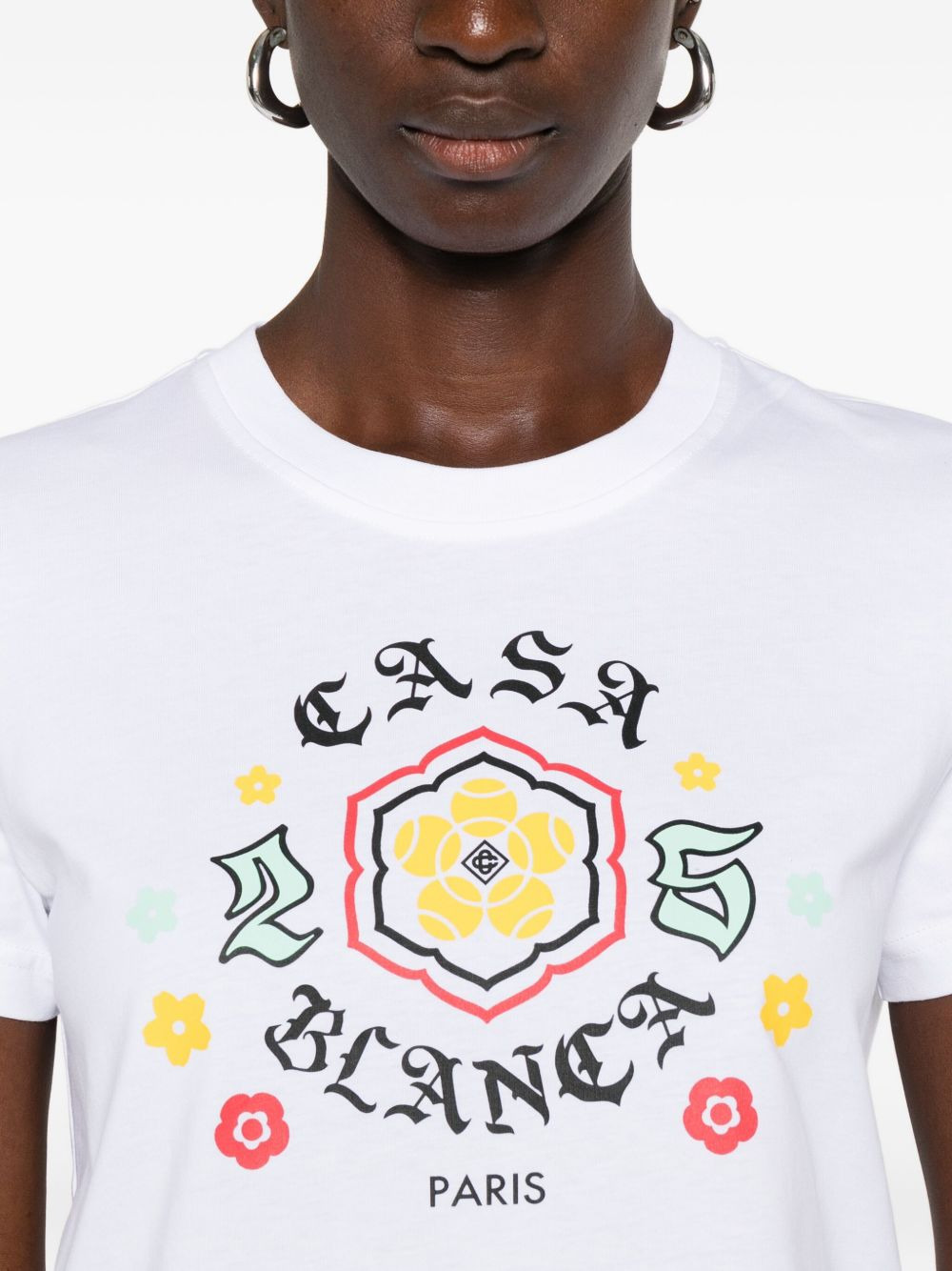 floral-print cotton T-shirt - 5