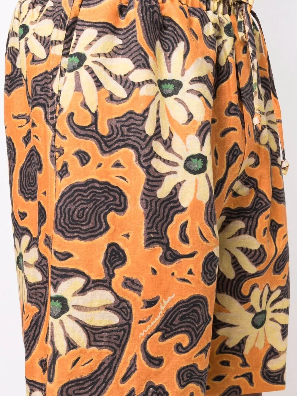 floral-print elasticated-waist Bermuda shorts - 5