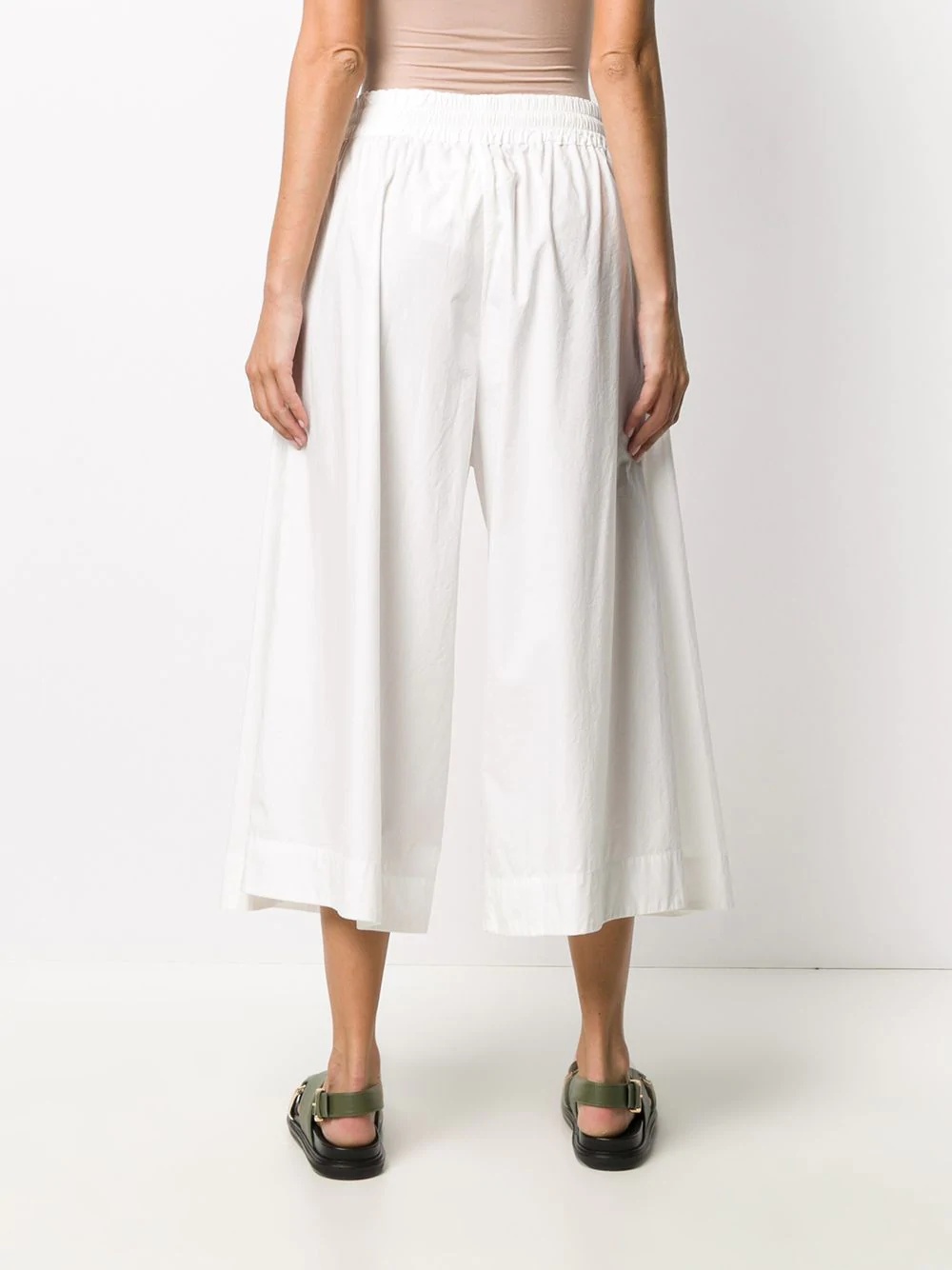 drawstring culotte trousers - 4