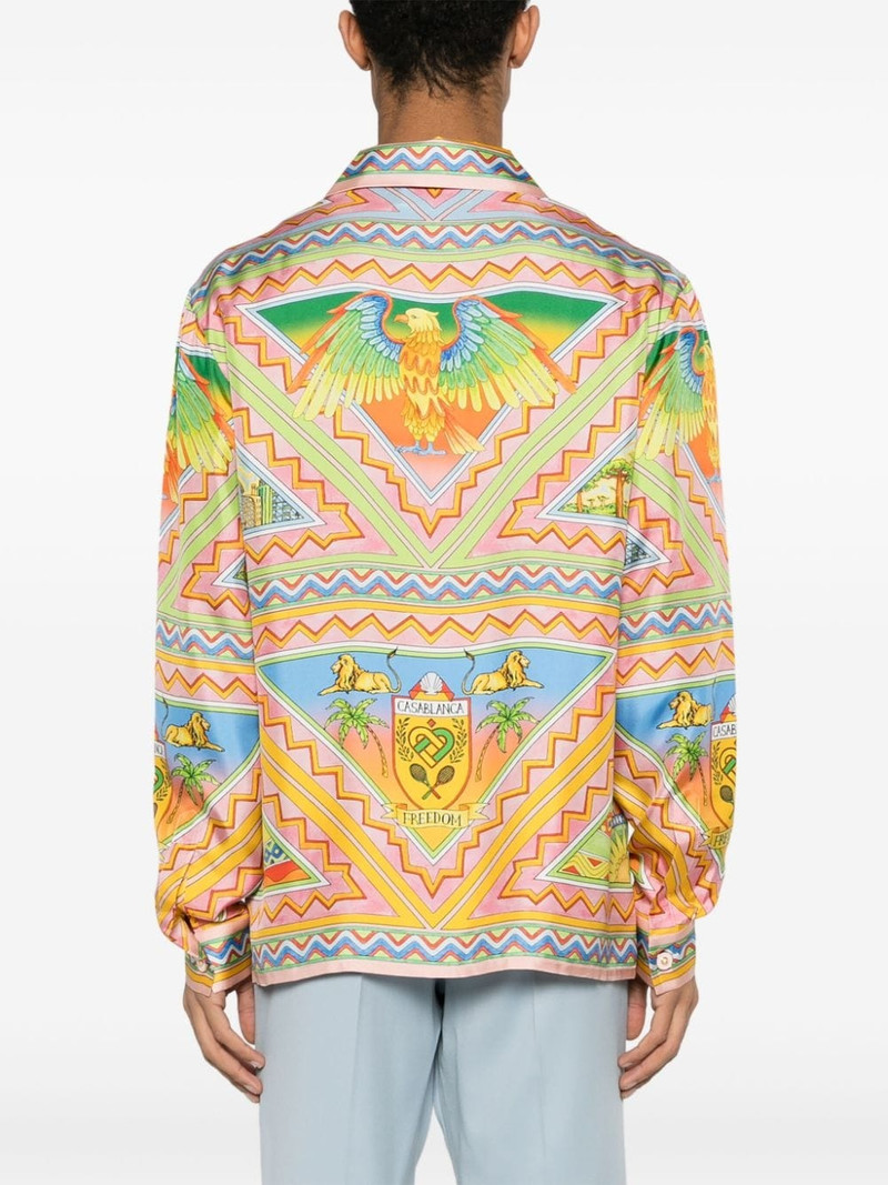 Freedom and Joy geometric-print silk shirt 5