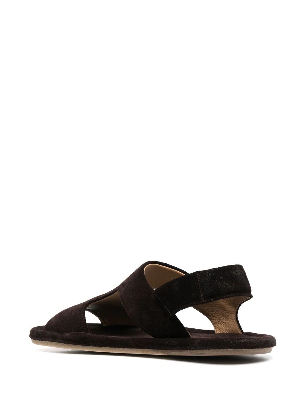 open-toe suede sandals - 3