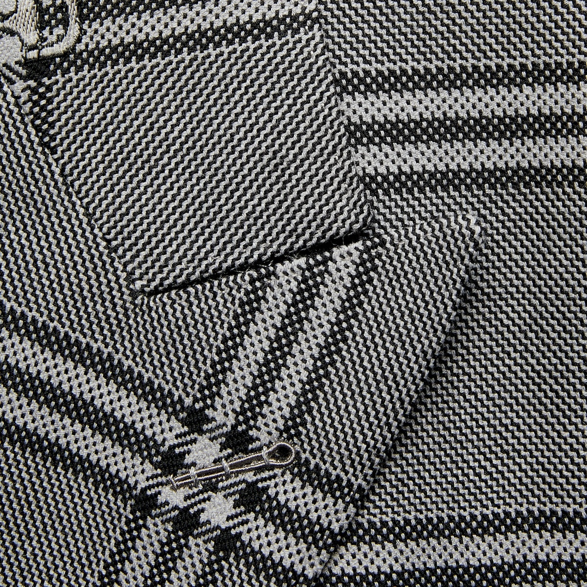 Horsebit check wool jacket - 4