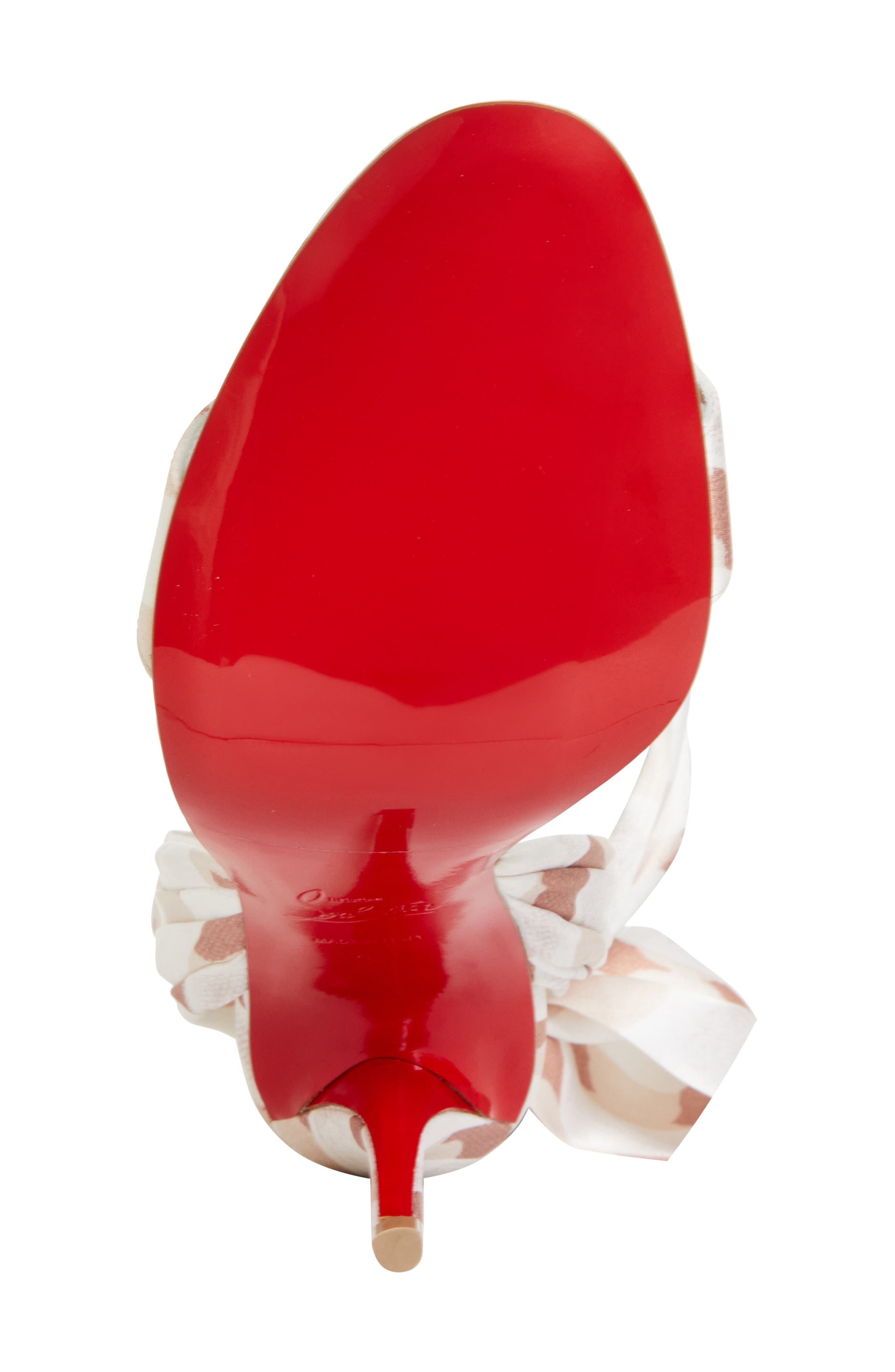 Christian Louboutin Miss Z Desert Sandal in Multi Leche/Lin Mult at Nordstrom - 6