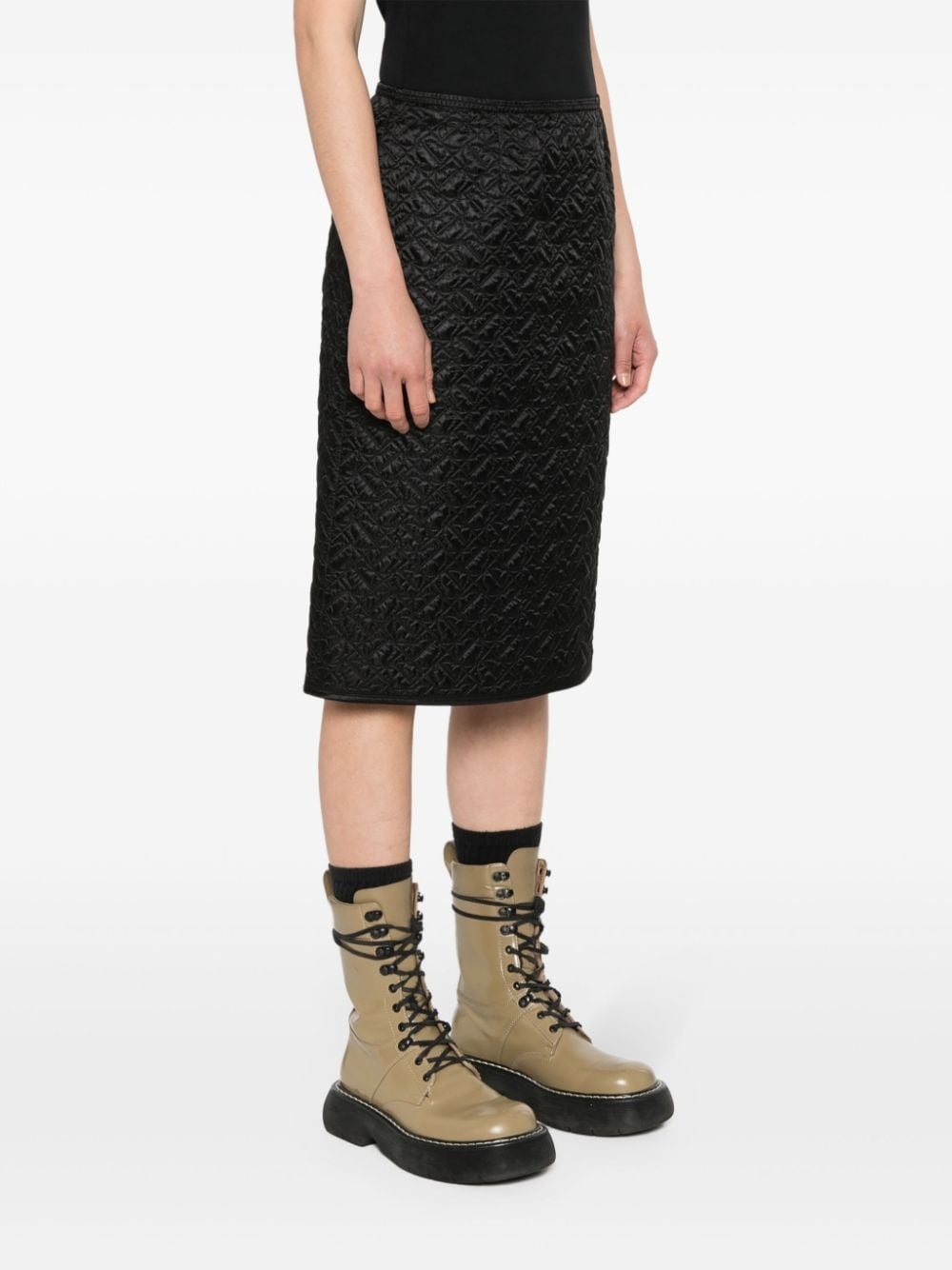 quilted pencil skirt - 3