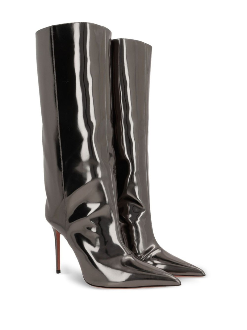 Amina Muaddi 95mm Fiona boots outlook