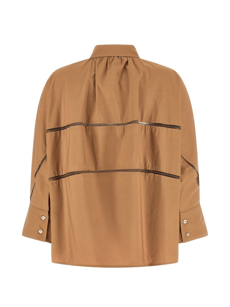 FABIANA FILIPPI tulle diamond-thread shirt outlook