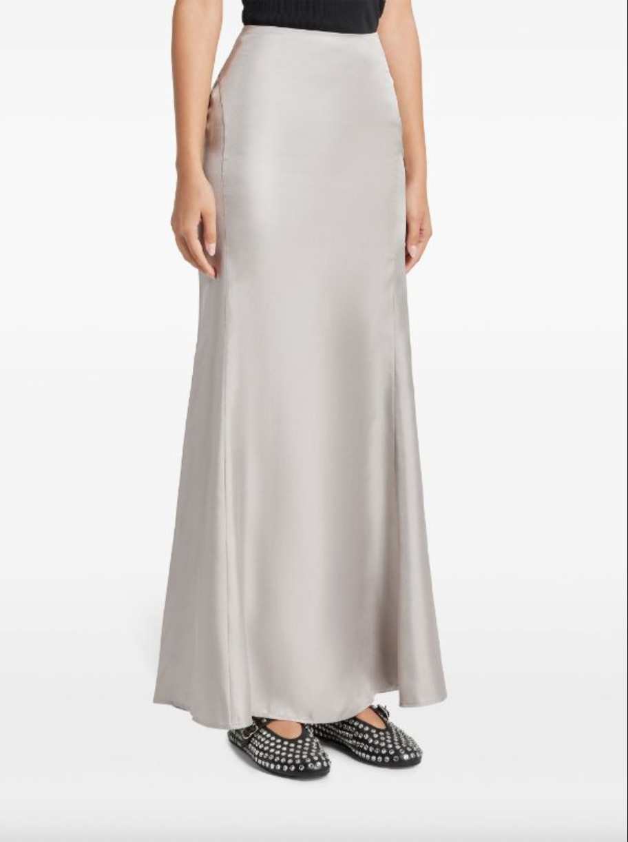 Dalupiri Silk Skirt Grey - 3