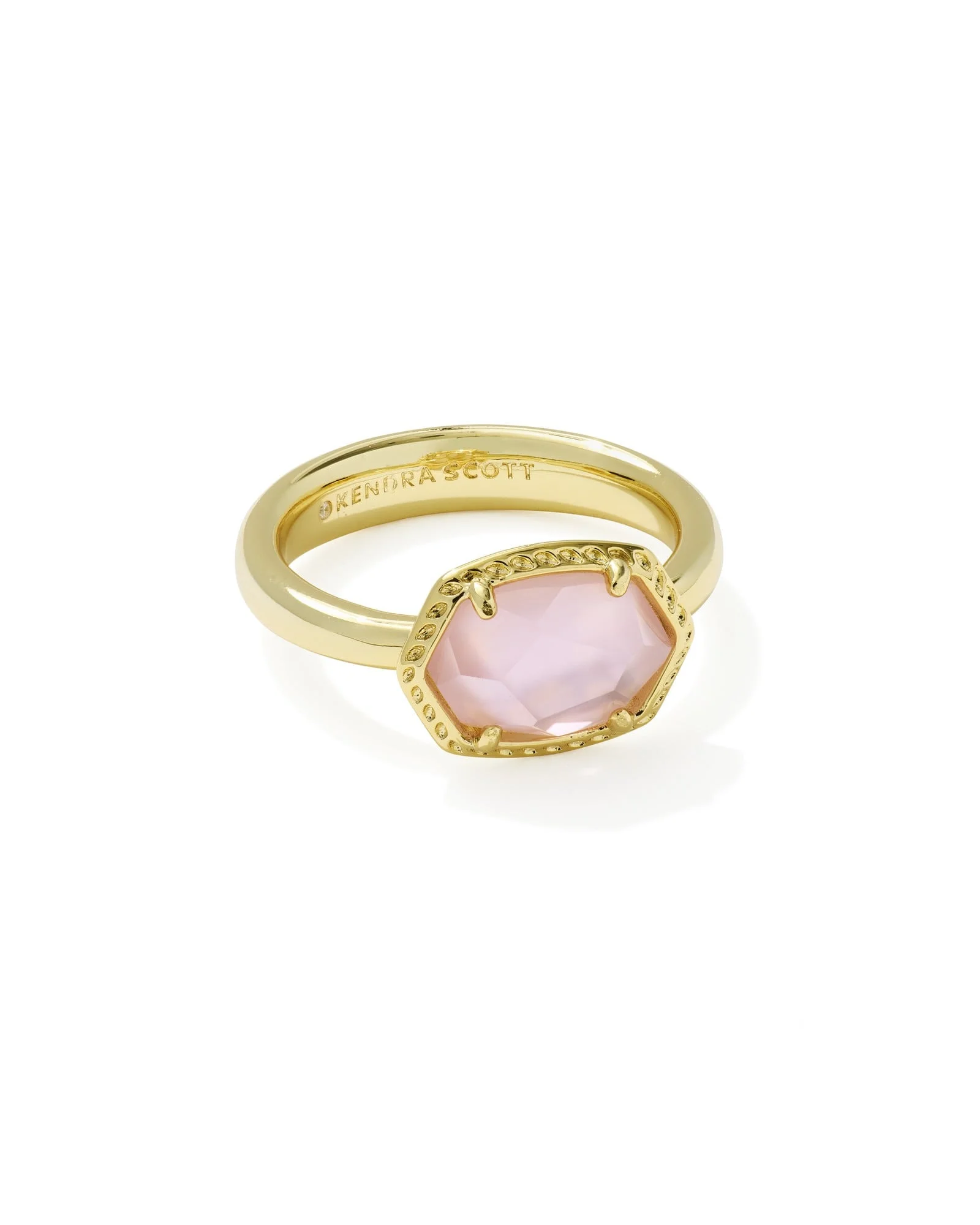 Daphne Gold Frame Band Ring - 1