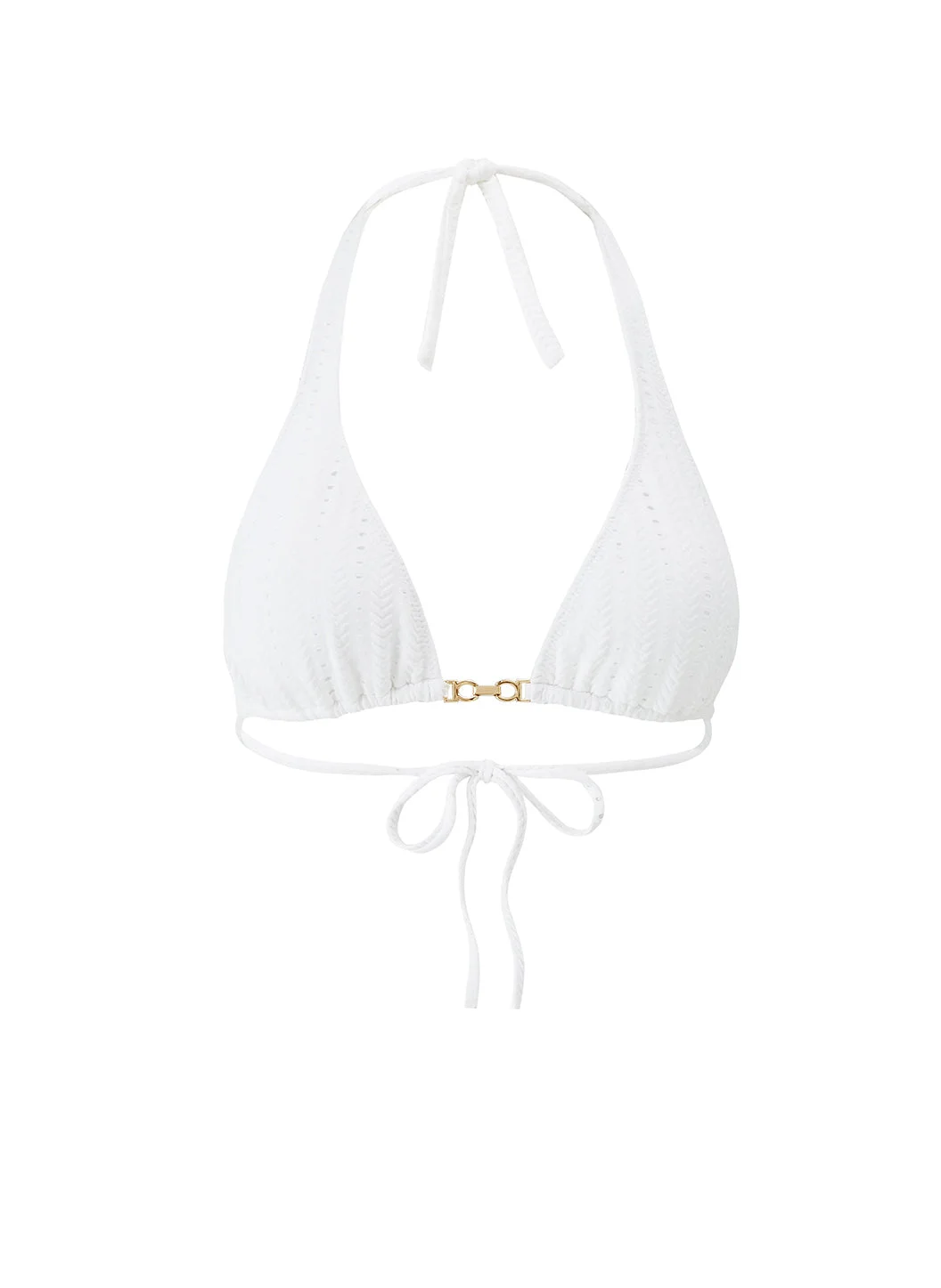 MIRO WHITE ARROWS BIKINI TOP - 1