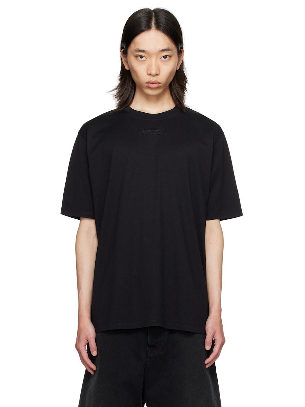 Black Logo Patch T-Shirt - 1