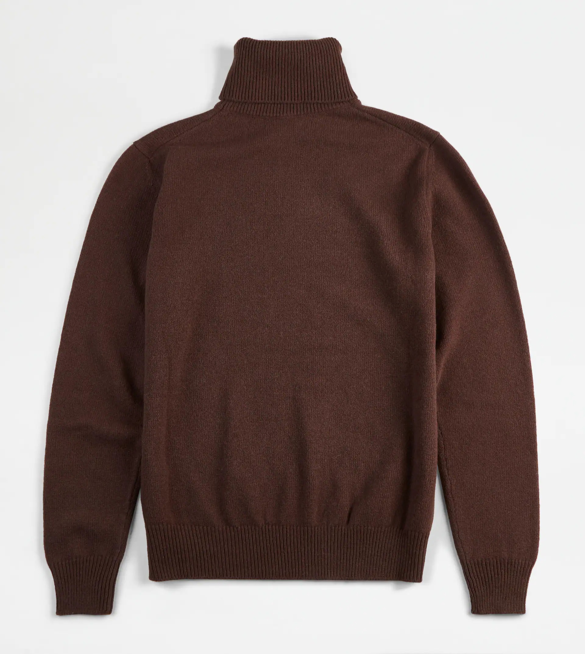 TOD'S CASHMERE BLEND TURTLENECK - BROWN - 7