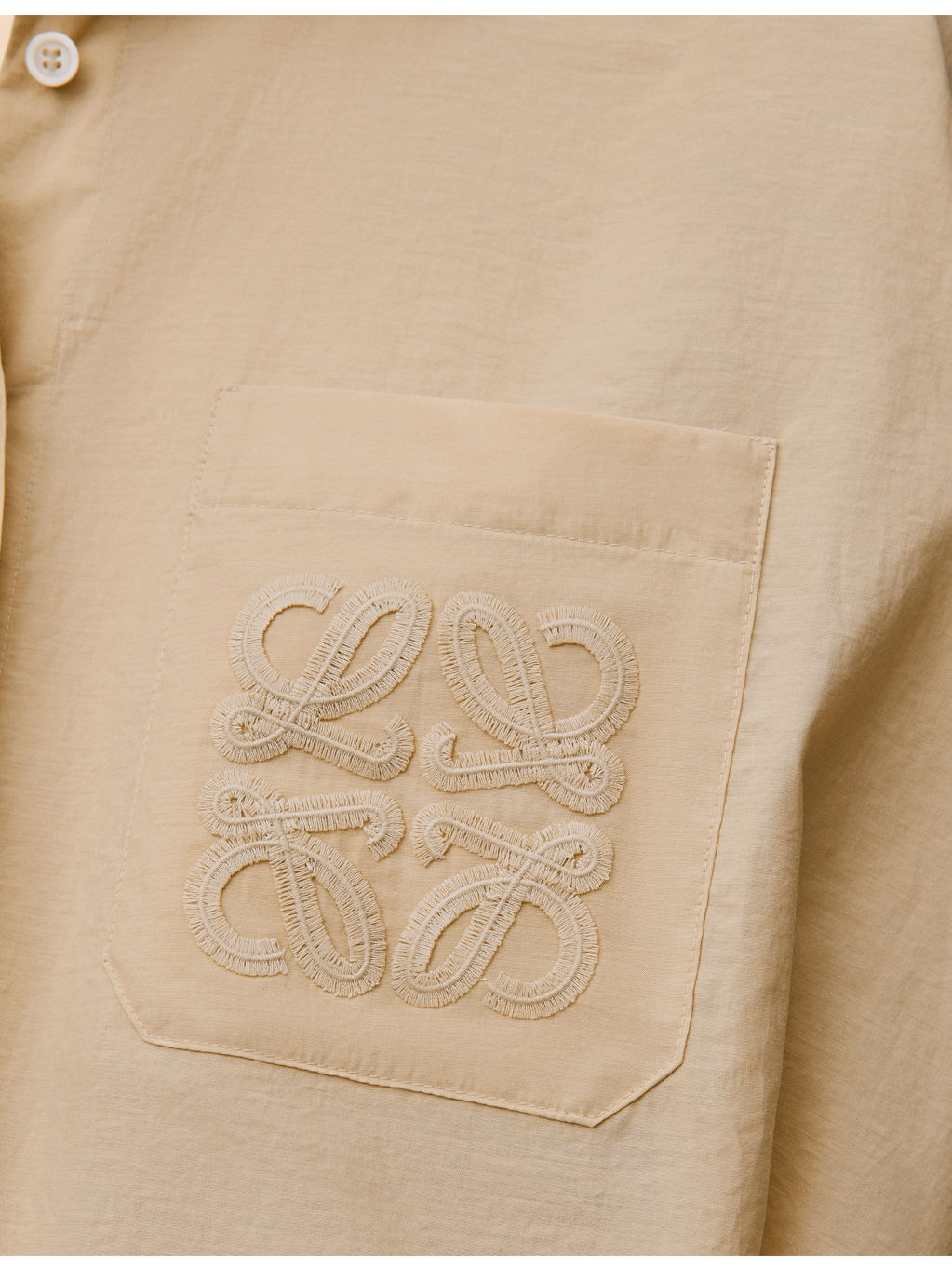 Loewe x Paula’s Ibiza Anagram-Patch Drawstring-Waist Cotton-Blend Shirt - 5